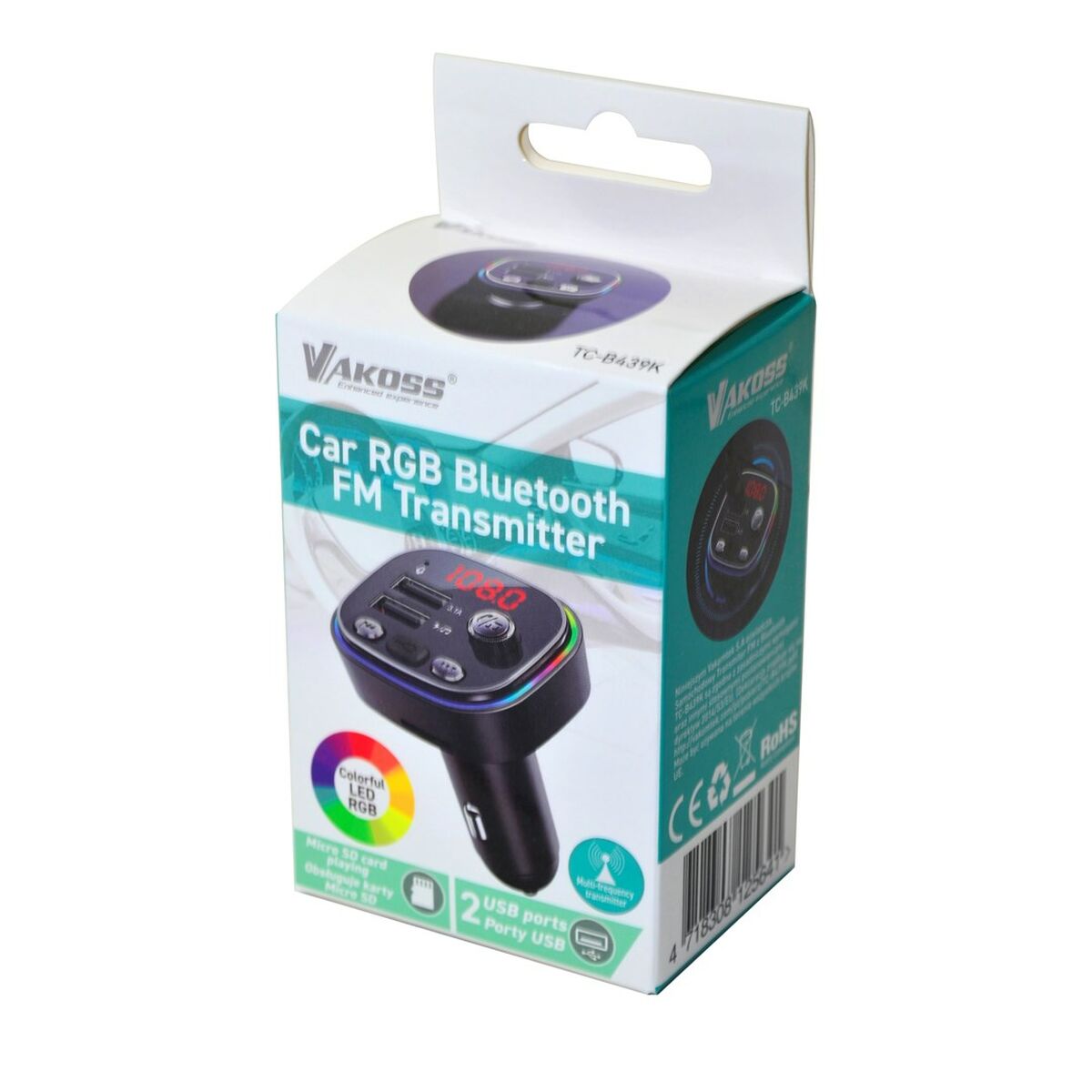 MP3-проигрыватель с транзистором FM для автомобиля Vakoss TC-B439K-4