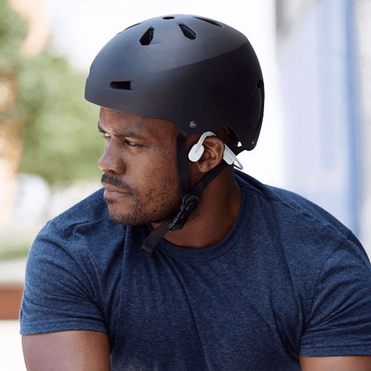 سماعات البلوتوث Shokz OpenMove بيضاء-2