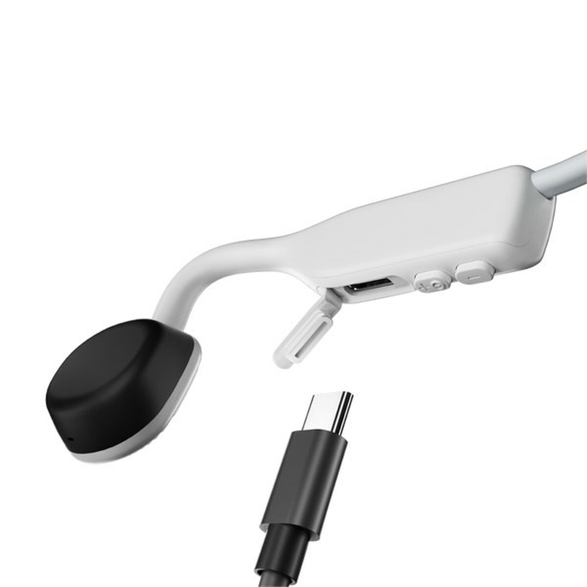 سماعات البلوتوث Shokz OpenMove بيضاء-3
