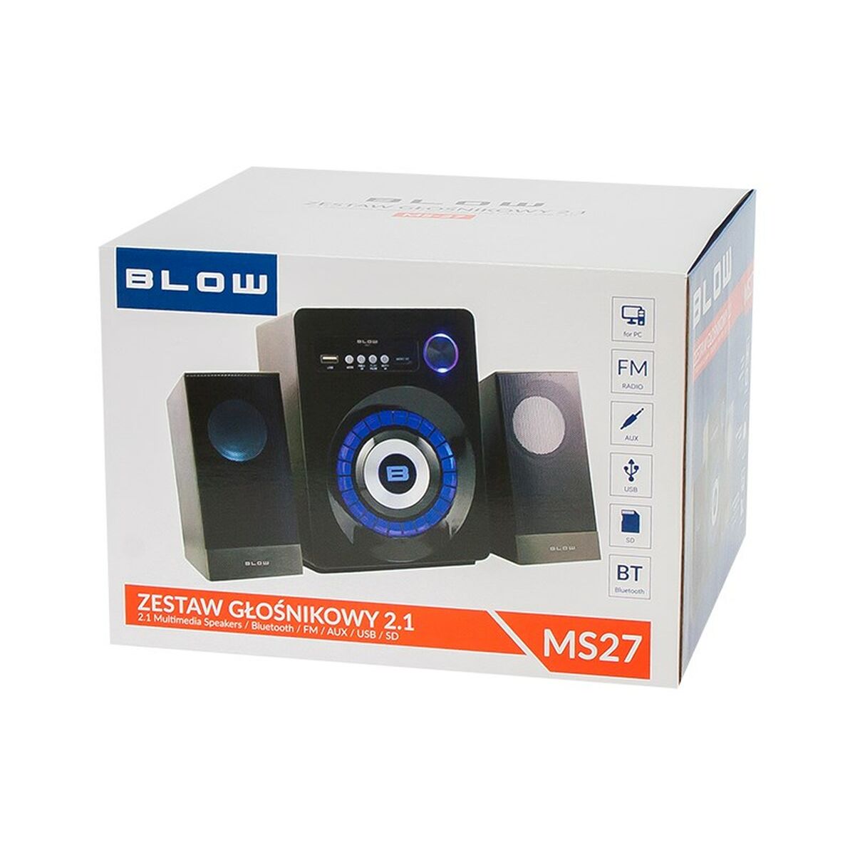 Динамики для ПК Blow 66-378# Чёрный 16 W-2