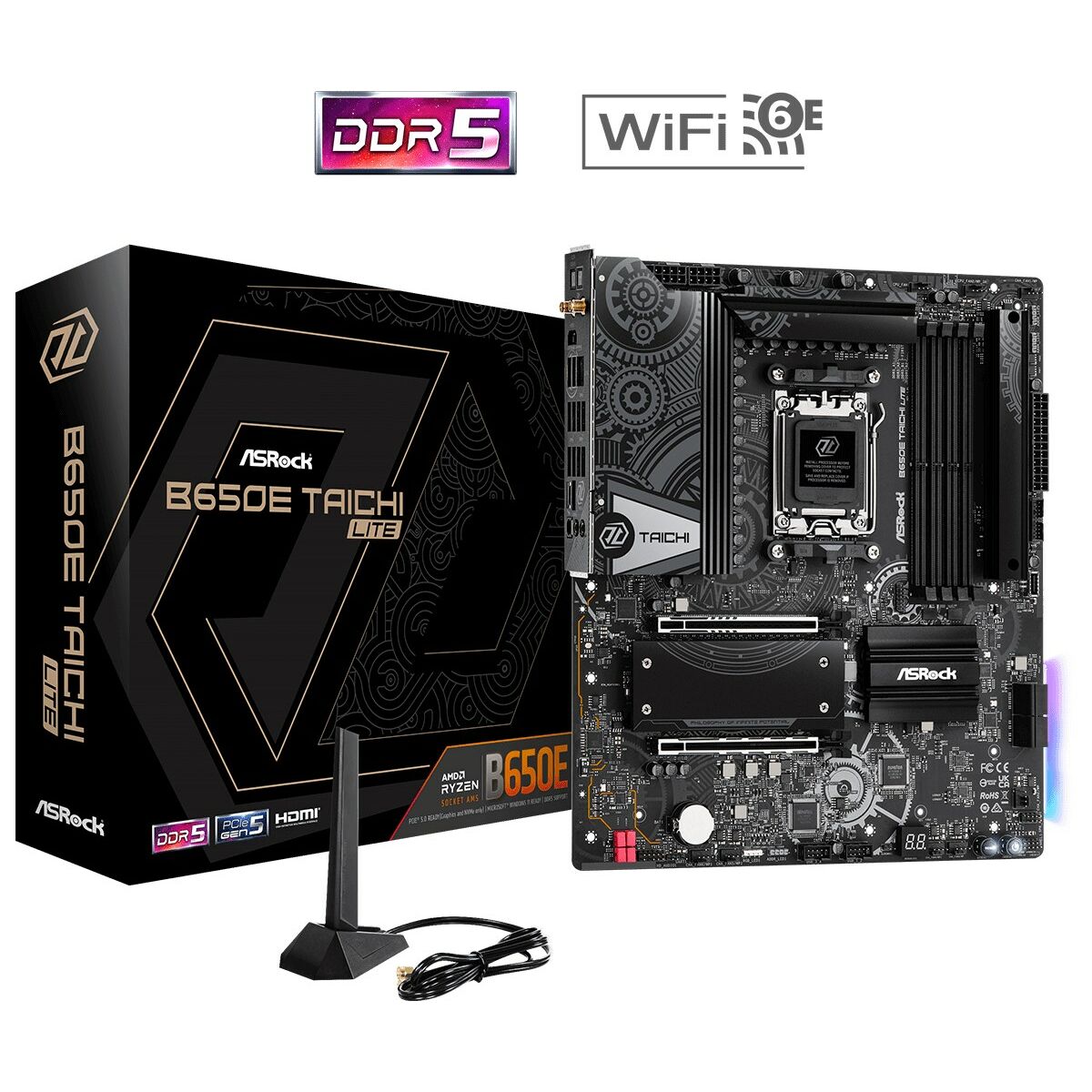 Материнская плата ASRock B650E TAICHI LITE Intel Wi-Fi 6 AMD B650 AMD AM5-2
