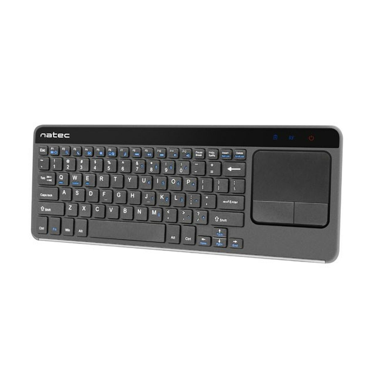 Клавиатура Natec NKL-0968 Чёрный Серый Чёрный/Серебристый Английский EEUU QWERTY-2