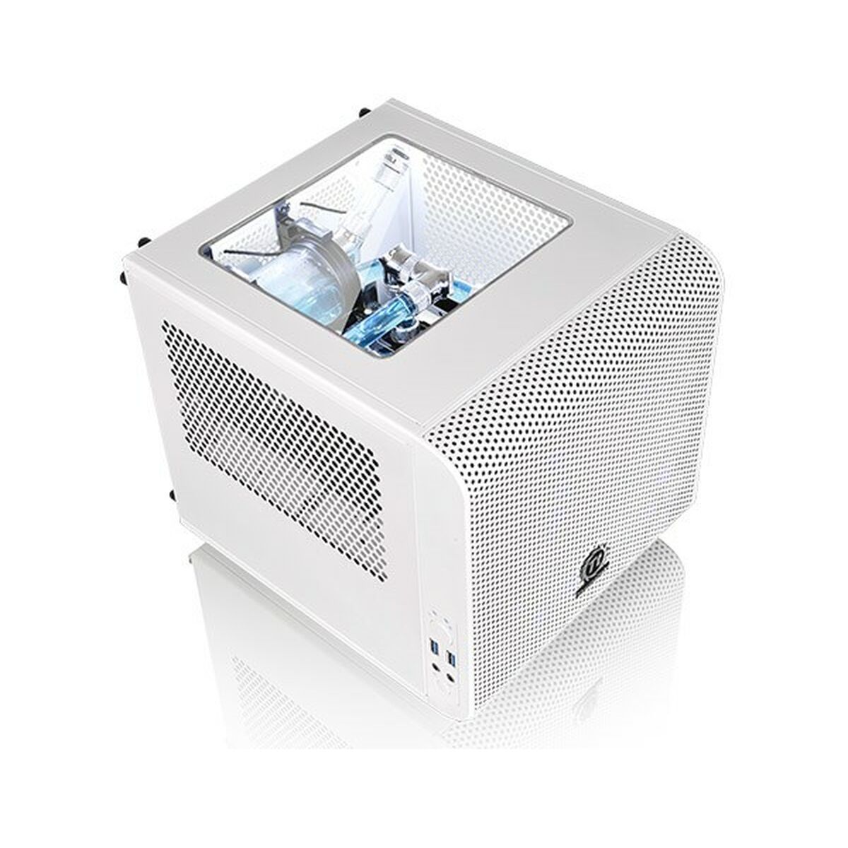 Блок полубашня Mini ITX THERMALTAKE Core V1 Snow Edition Белый-4
