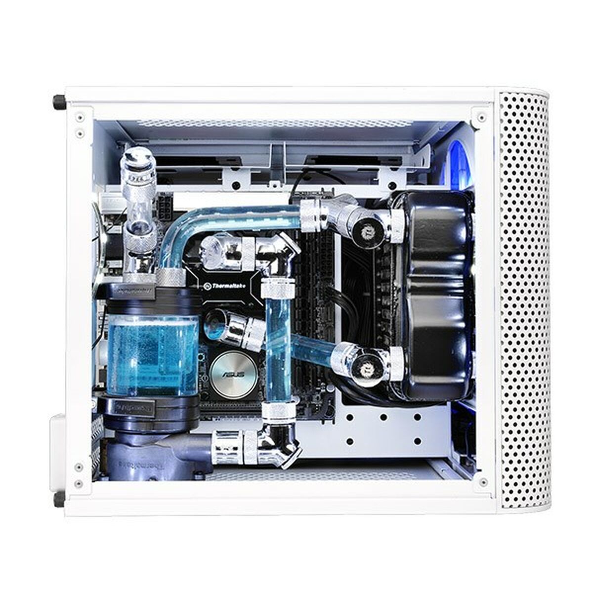 Блок полубашня Mini ITX THERMALTAKE Core V1 Snow Edition Белый-6