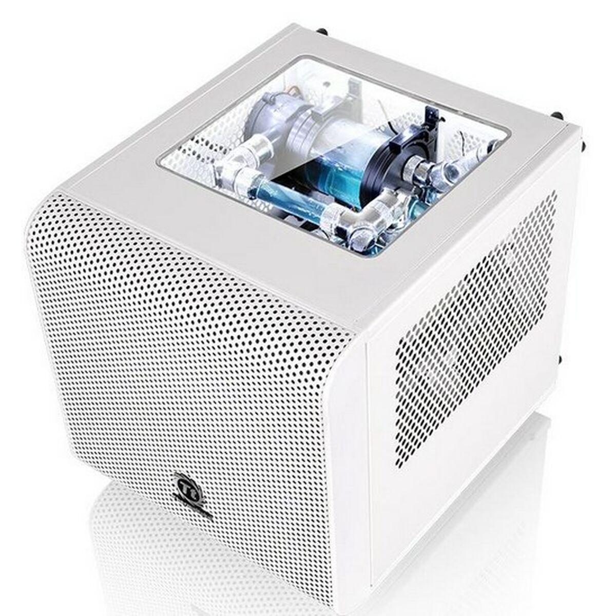 Блок полубашня Mini ITX THERMALTAKE Core V1 Snow Edition Белый-7