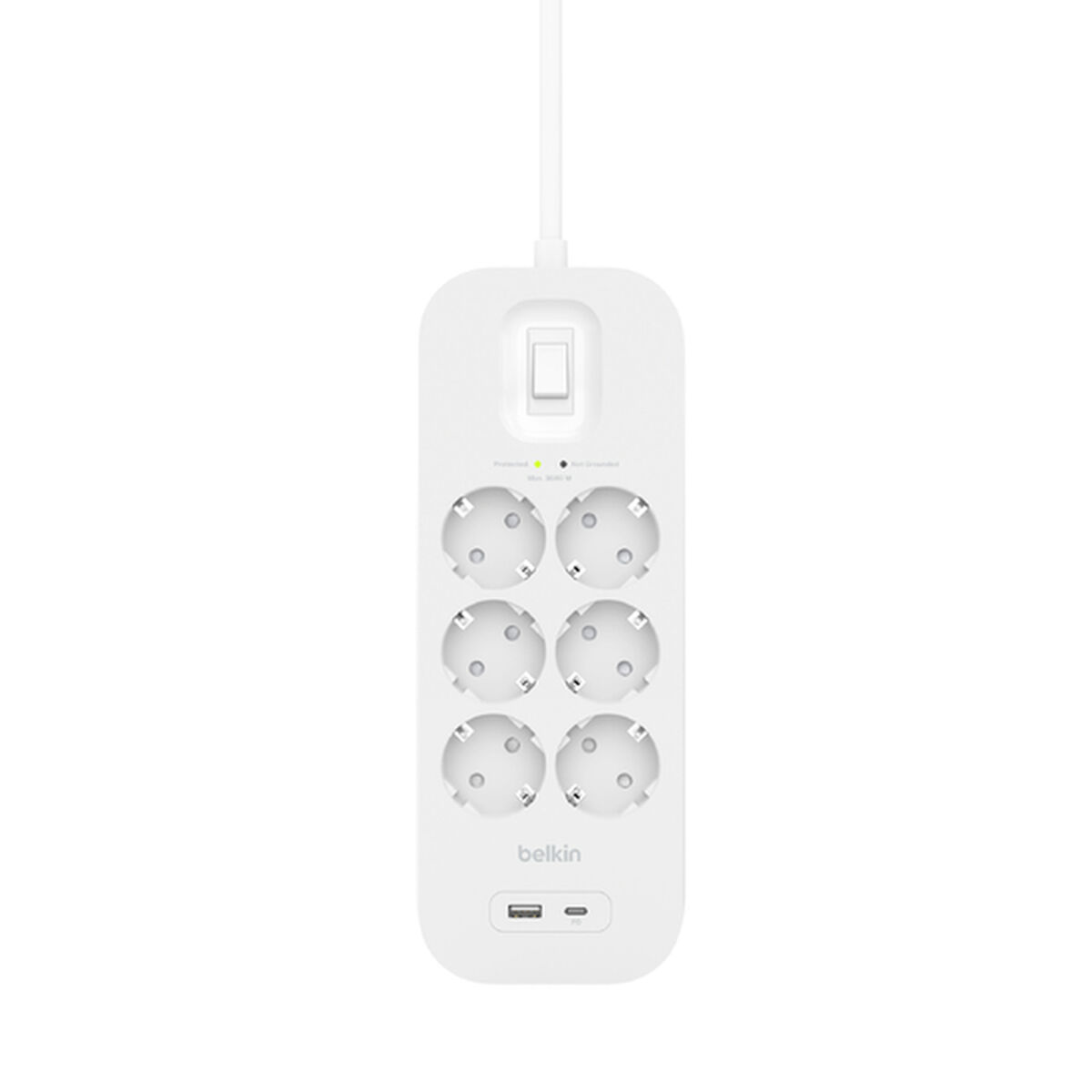 Сетевой фильтр 6 Tomas с выключателем Belkin Connect SRB002VF2M Белый (2 m)-4