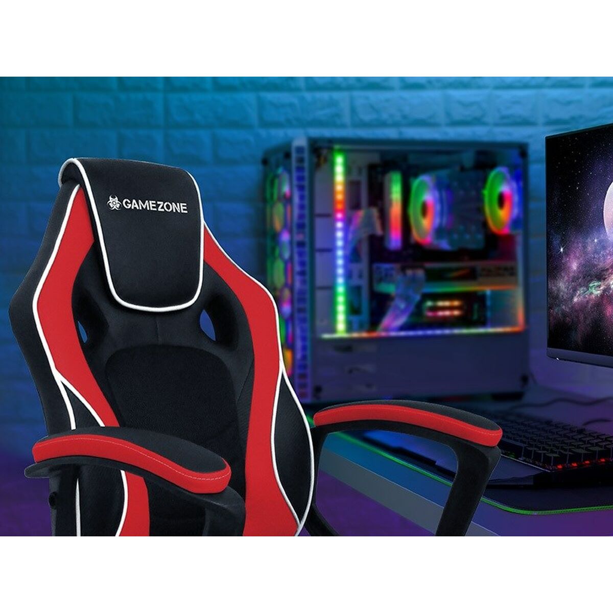 Стул Gaming Tracer TRAINN47145 Чёрный Красный-3