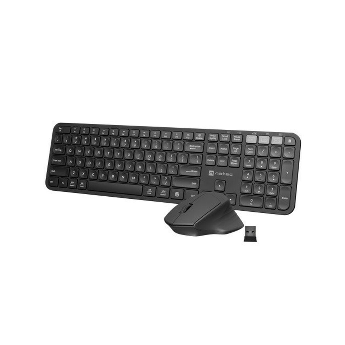 Клавиатура и мышь Natec NKL-1998 Qwerty US Чёрный-5
