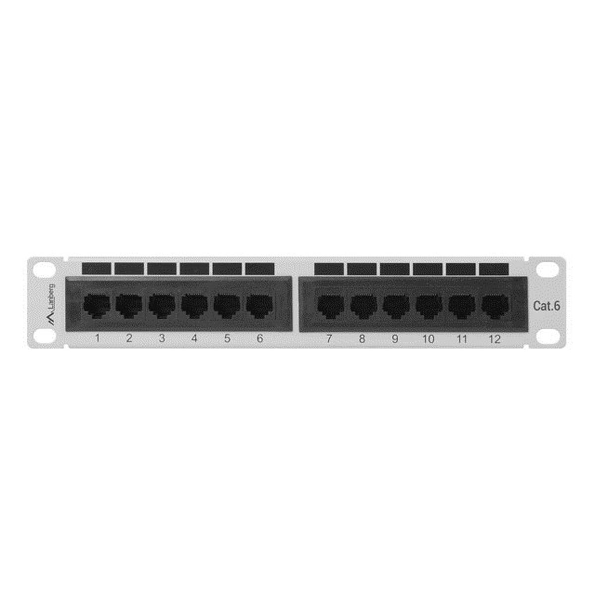 Коммутационная панель 12 портов кат. 5e UTP Lanberg PPU6-9012-S-2
