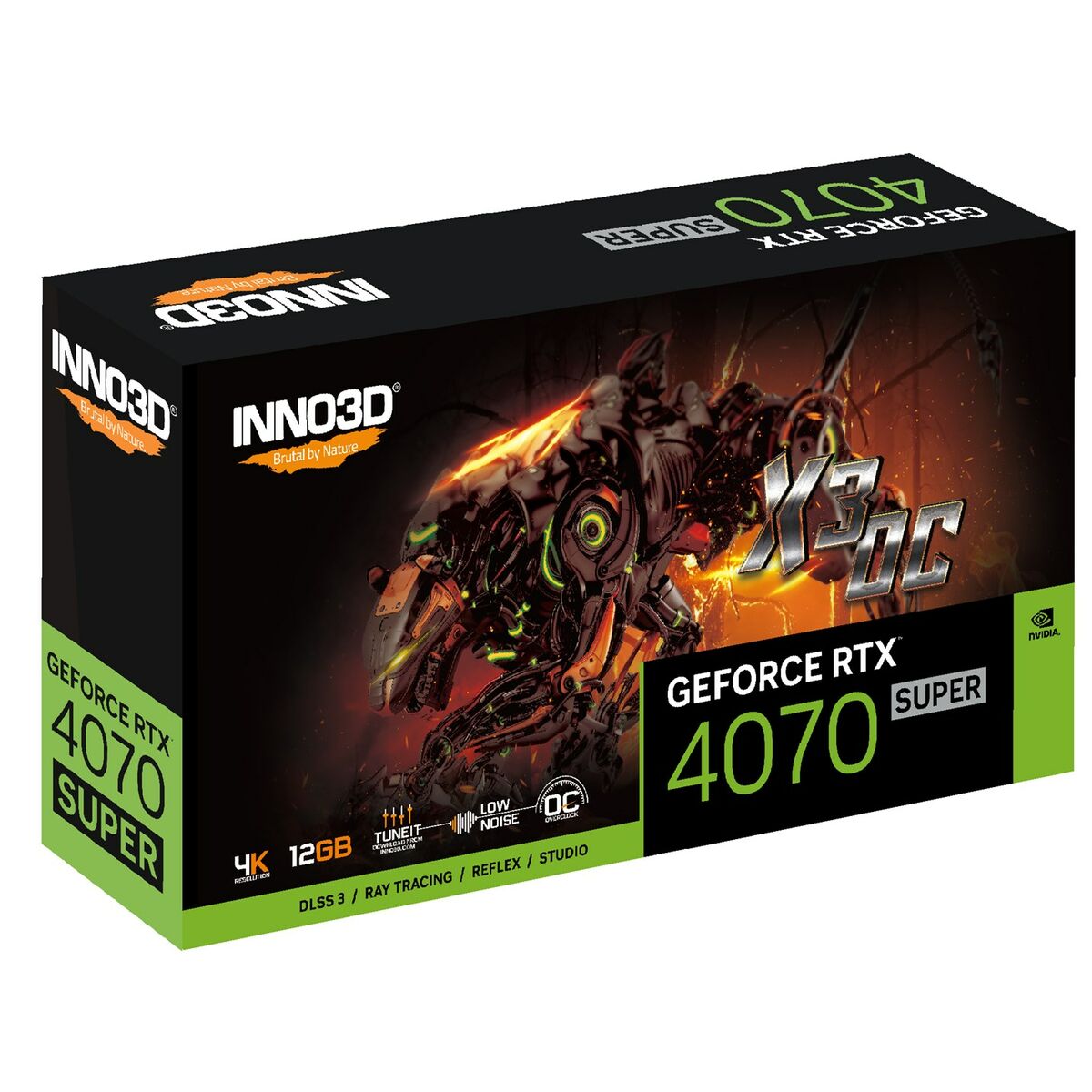 Графическая карта INNO3D N407S3 12 GB GDDR6X RTX 4070 SUPER-2