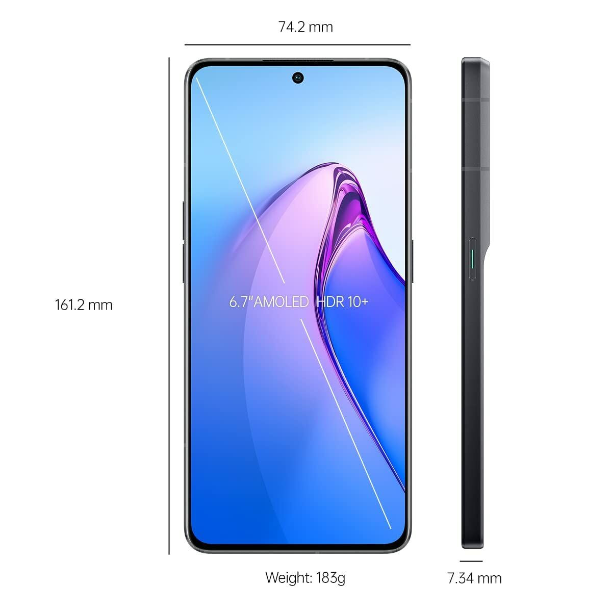 Смартфоны Oppo RENO 8 PRO 6,7 Mediatek Dimensity 8100 Max 8 GB RAM 256 GB Чёрный-2