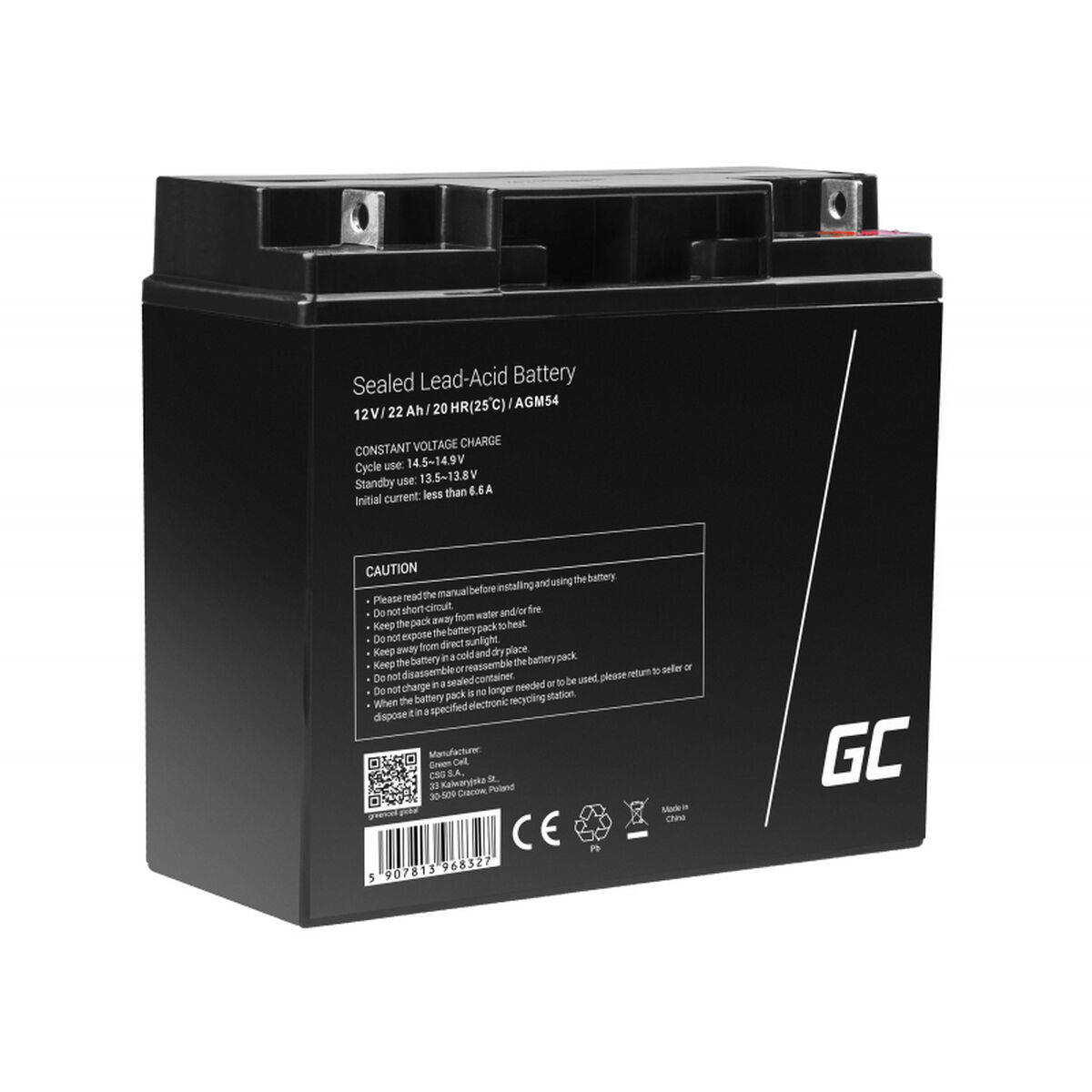 Аккумулятор для Система бесперебойного питания Green Cell AGM54 22 ah 12 V-2