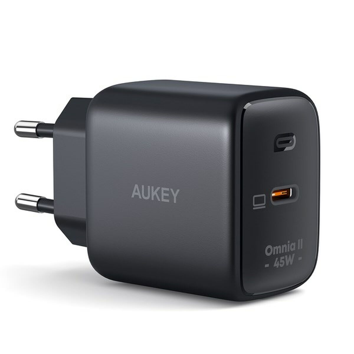 شارژر شبکه Aukey PA-B2T سیاه و سفید 45 W (1 قطعه)-2