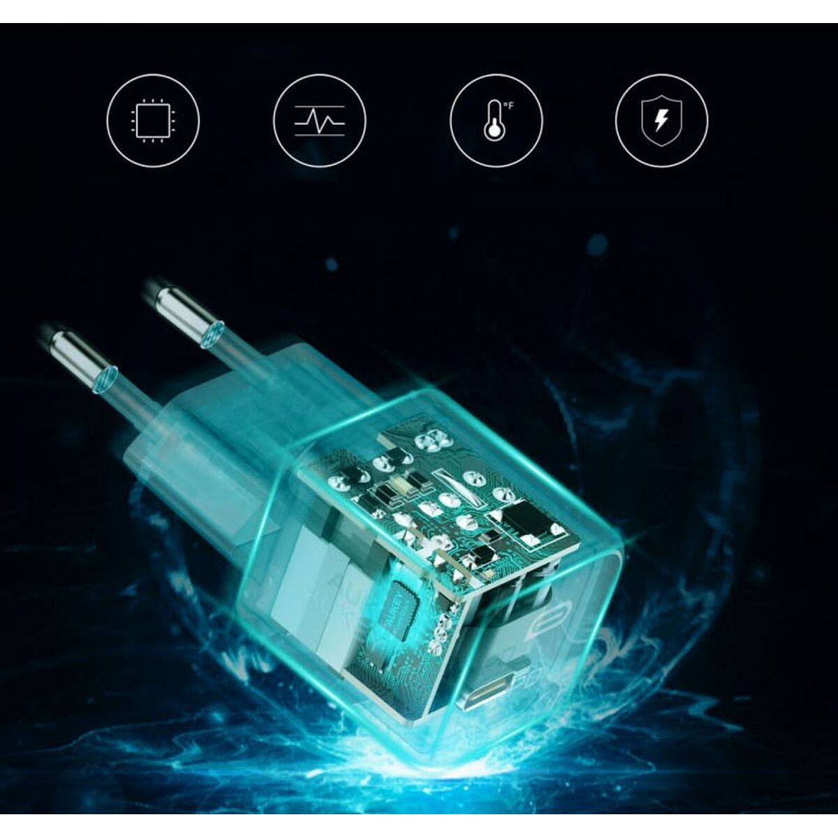 Aukey PA-B1 Black 20 W Mains Charger (1 piece)-6