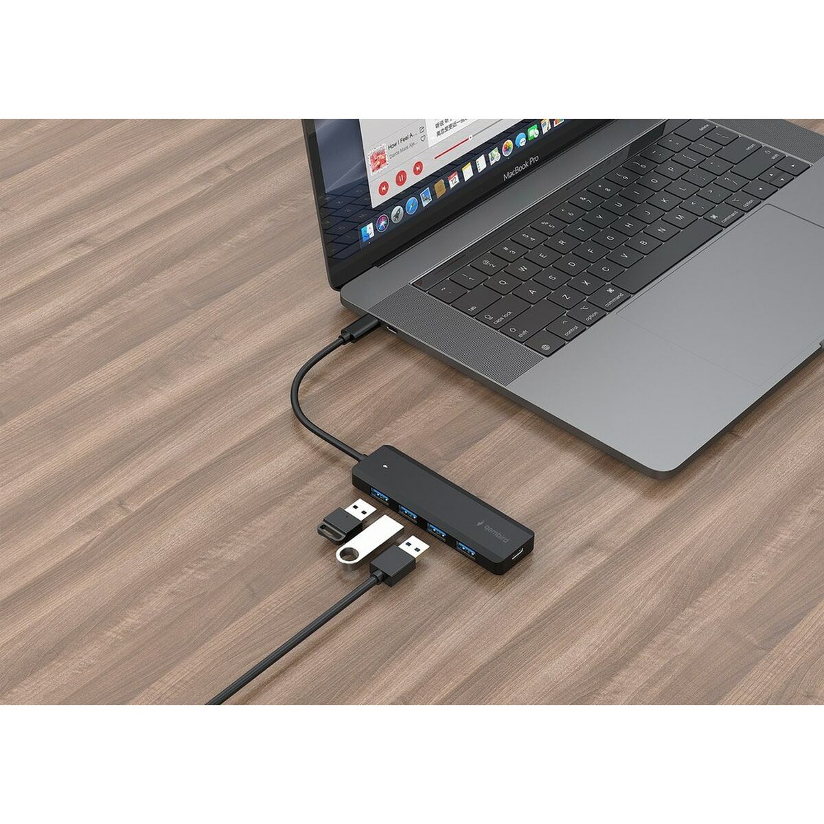 USB-разветвитель GEMBIRD UHB-CM-U3P4P-01-3