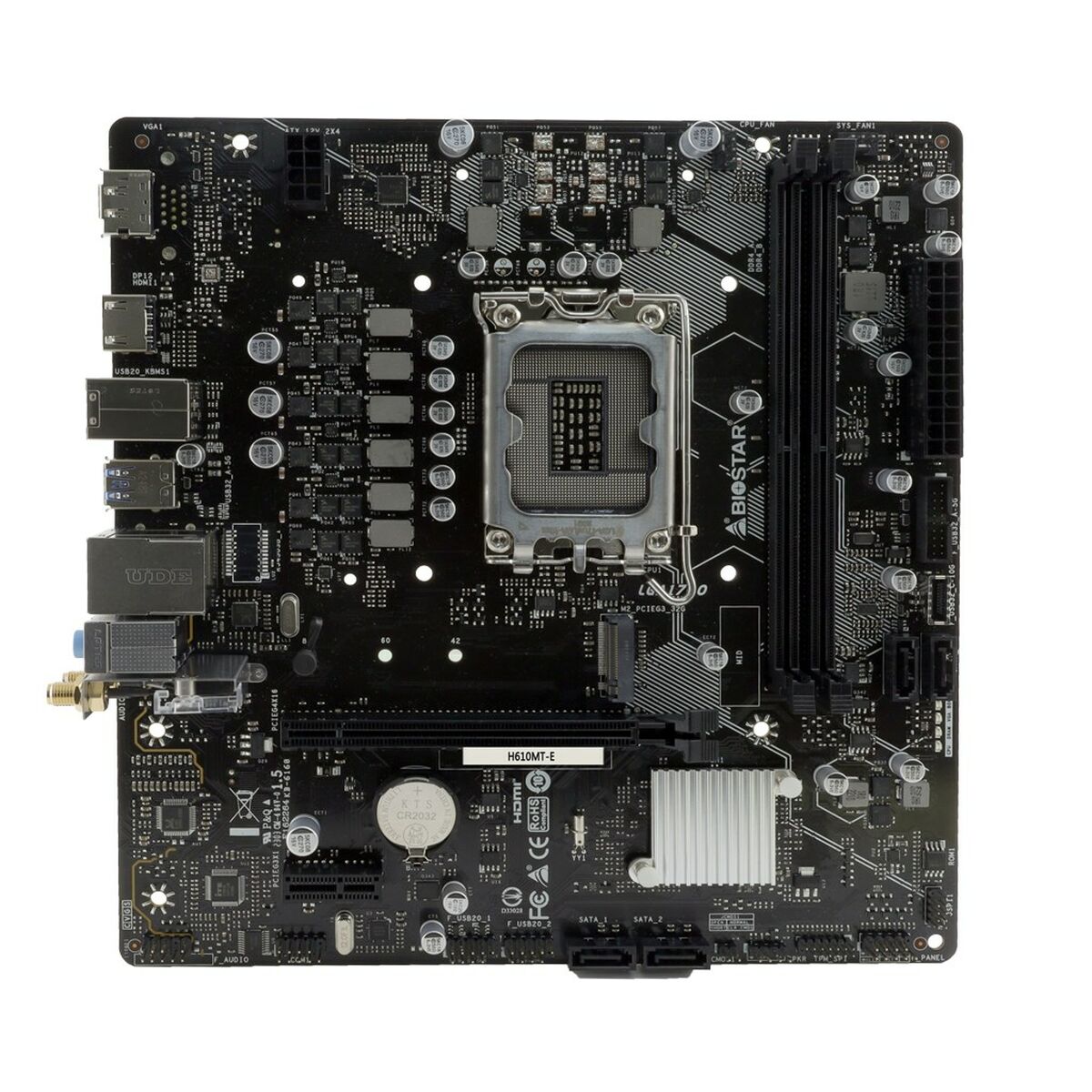 Материнская плата Biostar H610MTE LGA 1700 INTEL H610-2