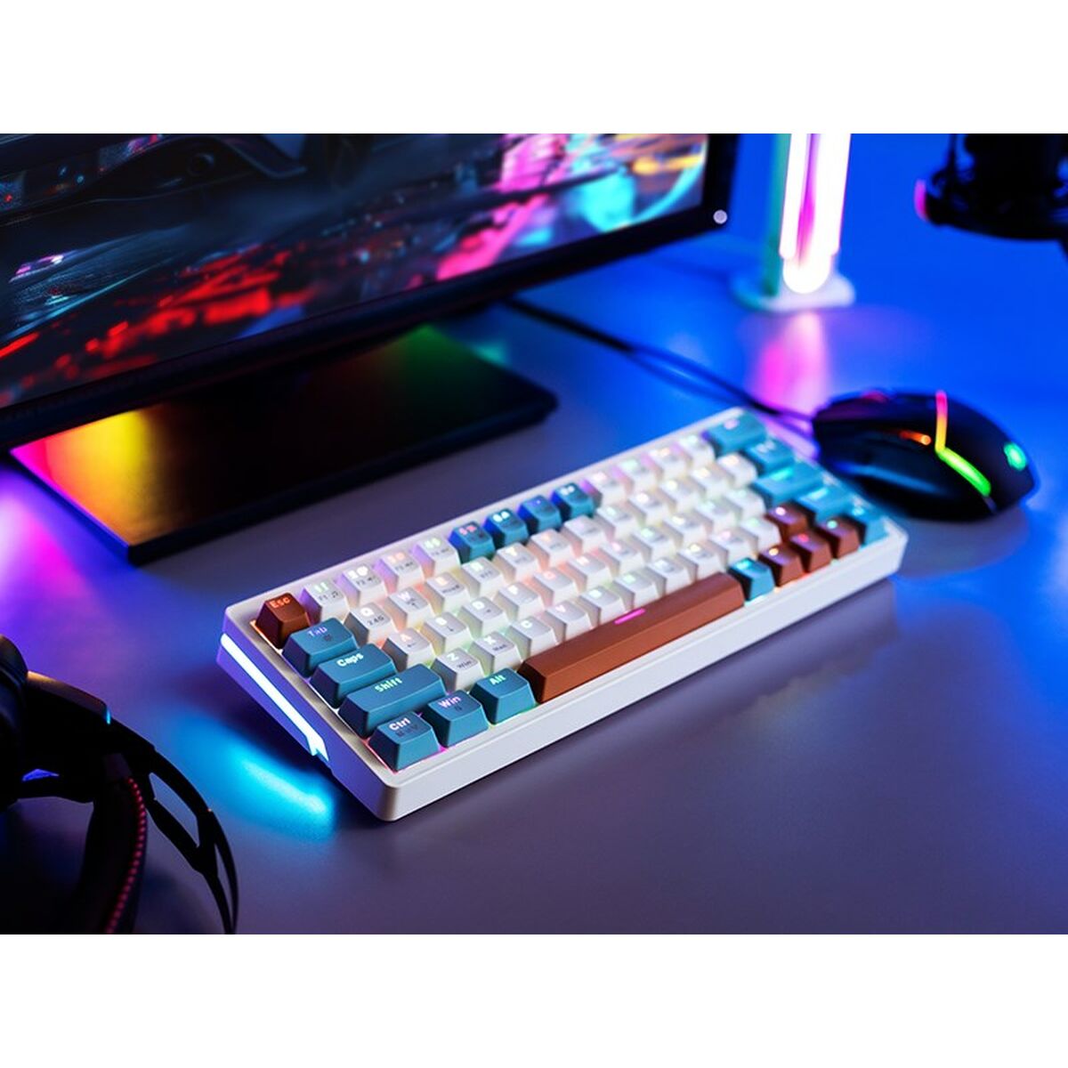 Механическая клавиатура Tracer TRAKLA47303 Белый Разноцветный QWERTY-6