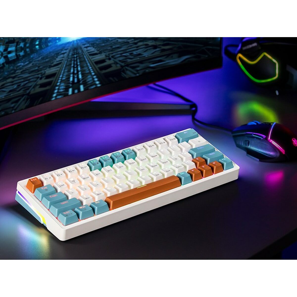 Механическая клавиатура Tracer TRAKLA47303 Белый Разноцветный QWERTY-7