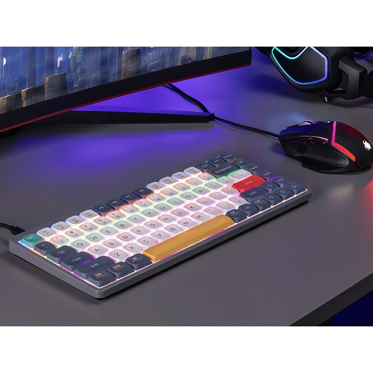 Механическая клавиатура Tracer TRAKLA47279 Белый Разноцветный QWERTY-6