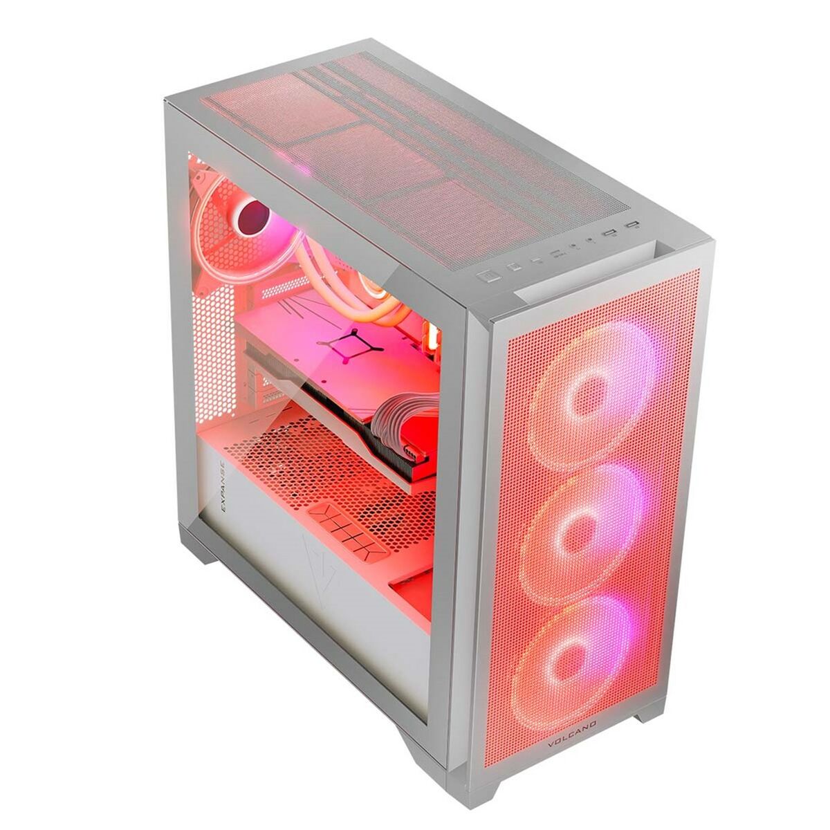 Блок полубашня ATX Galileo Modecom VOLCANO EXPANSE S APEX ARGB Белый-5