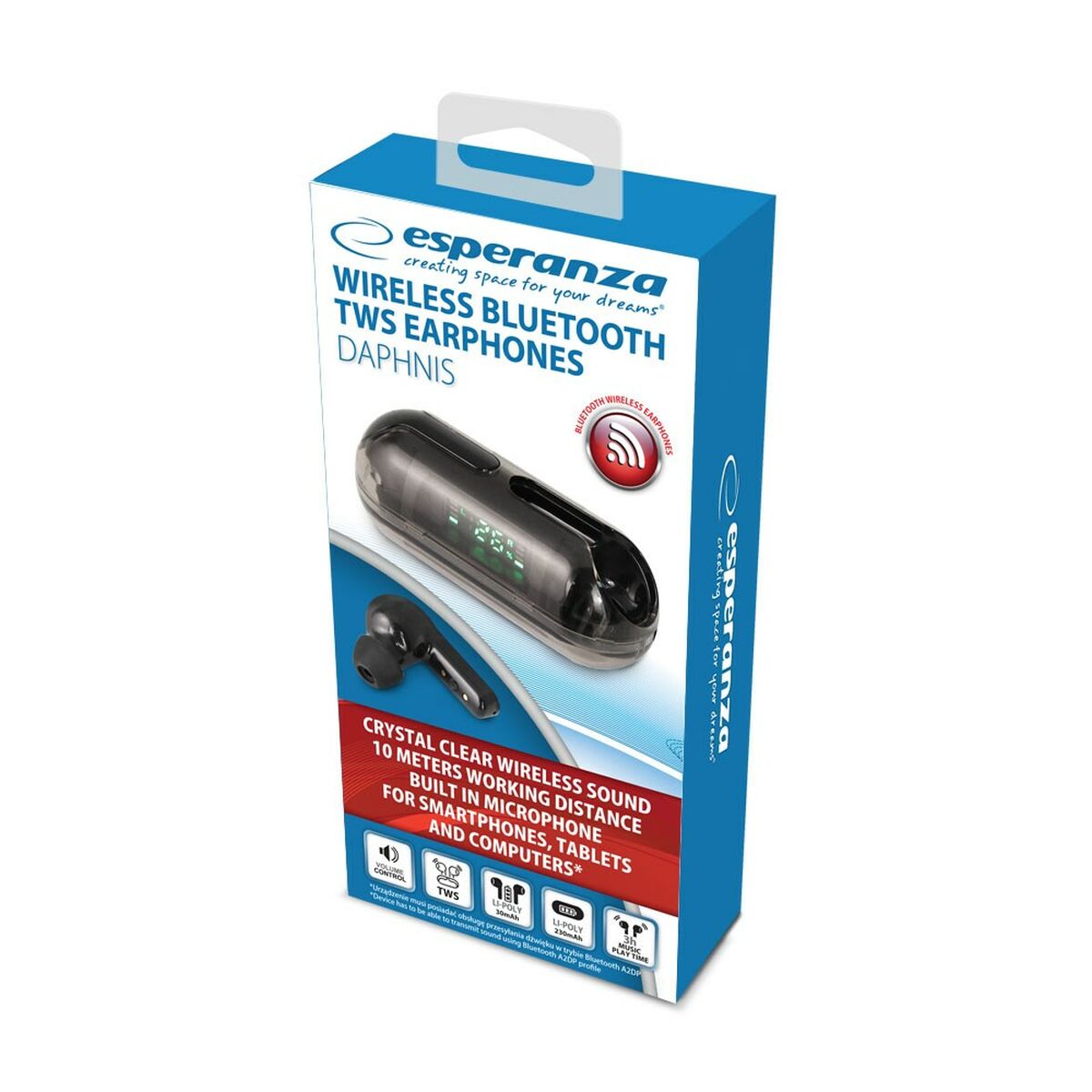 Bluetooth-наушники in Ear Esperanza EH239K Чёрный-4