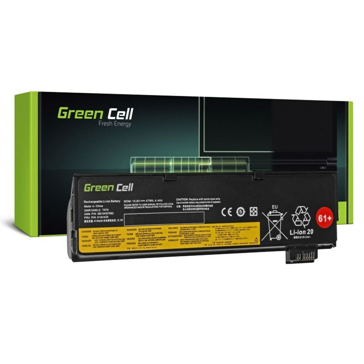 Батарея для ноутбука Green Cell LE95 Чёрный 4400 mAh-5
