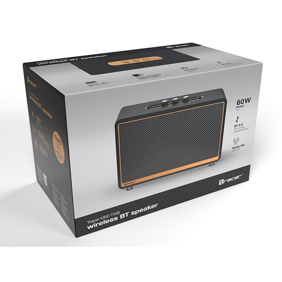 Портативный Bluetooth-динамик Tracer M60 Чёрный 60 W-8