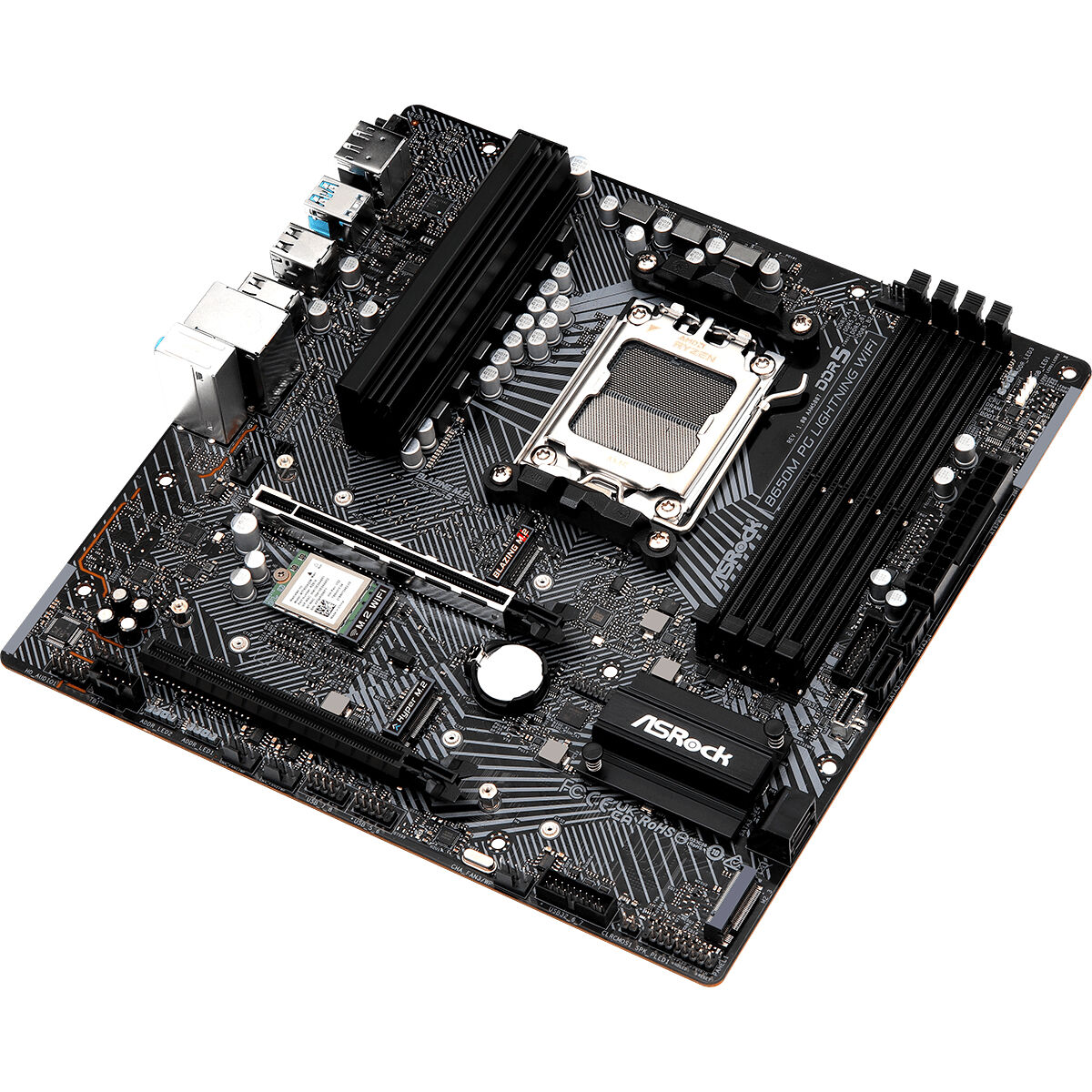 Материнская плата ASRock B650M PG LIGHTNING WIFI AMD AM5 AMD AMD B650-2