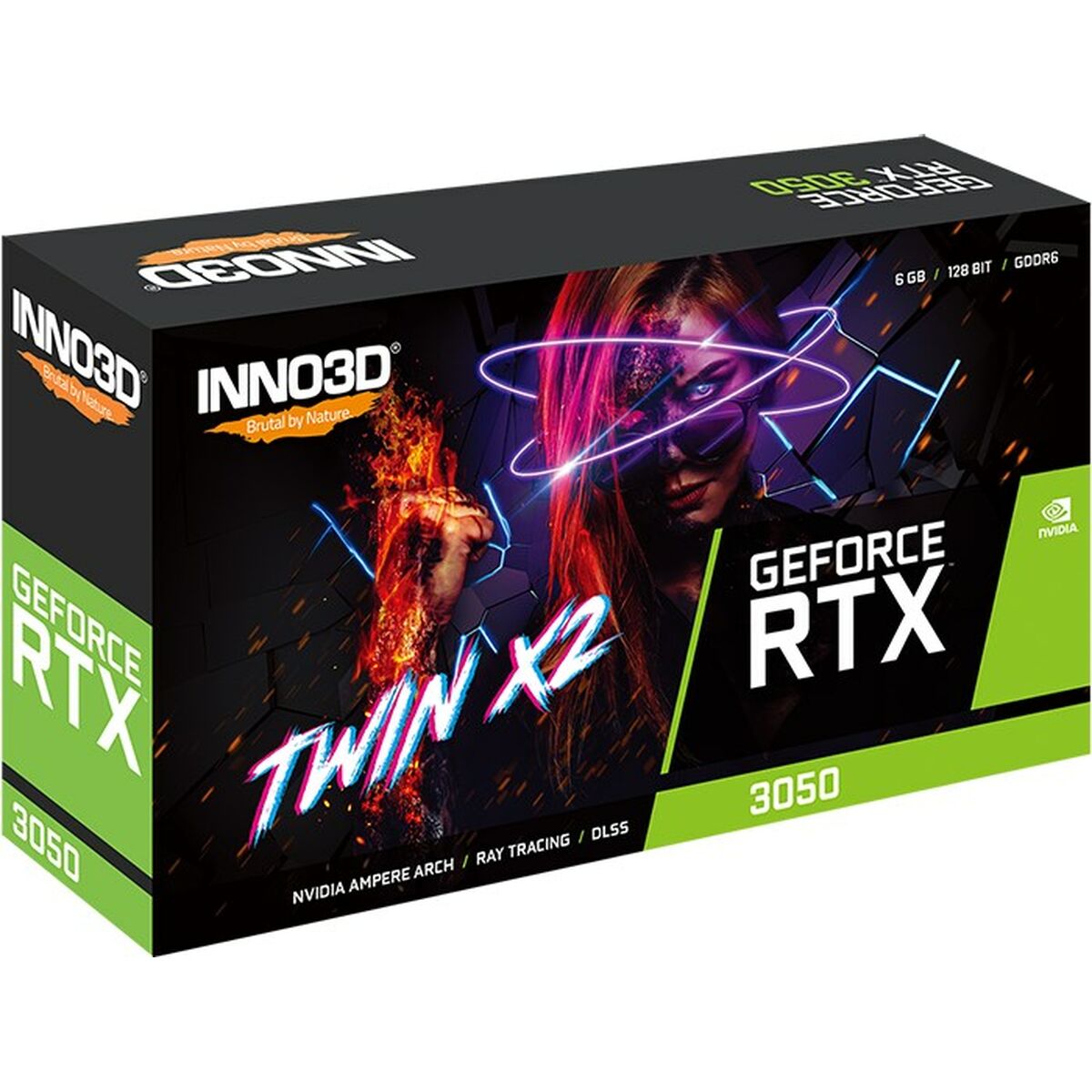 Графическая карта INNO3D N30502-06D6-1711VA60 Nvidia GeForce RTX 3050 6 GB GDDR6-3