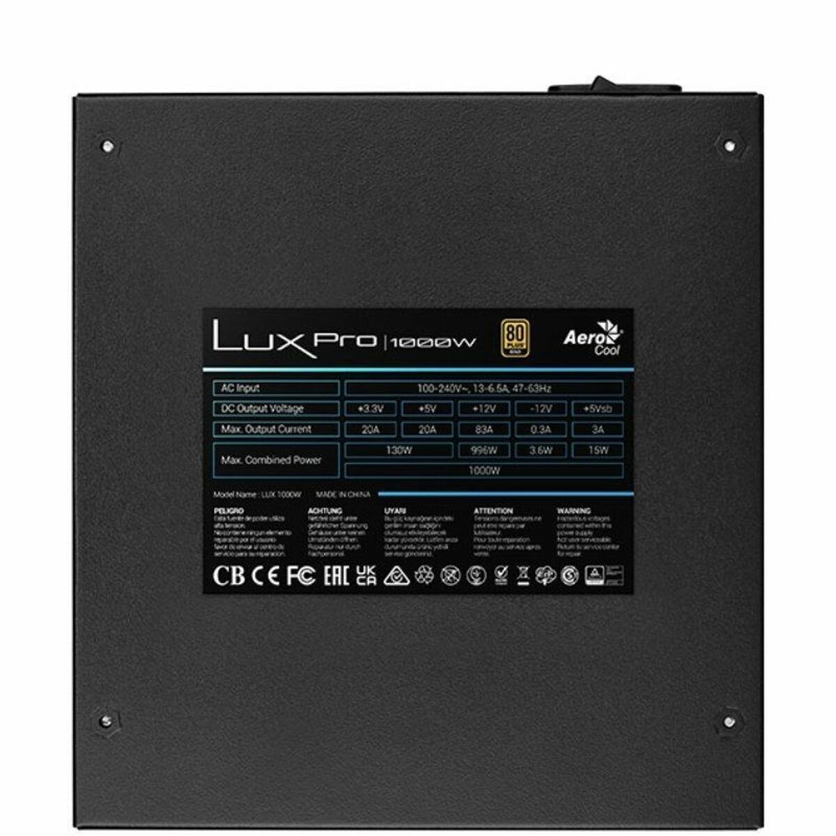 Источник питания Aerocool LUXPRO1000 ATX 1000 W 80 Plus Gold-5