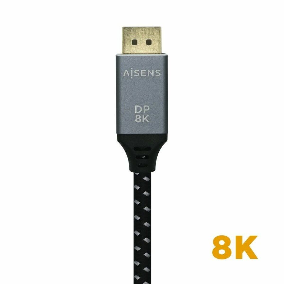 Кабель Displayport Aisens A149-0435 Чёрный Черный/Серый 1 m-3
