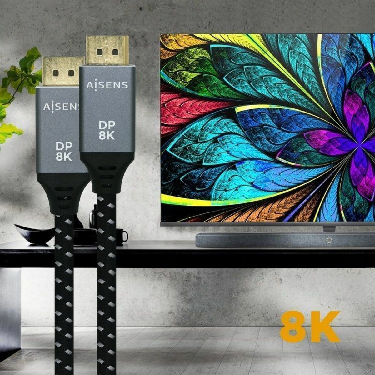 Кабель Displayport Aisens A149-0435 Чёрный Черный/Серый 1 m-4