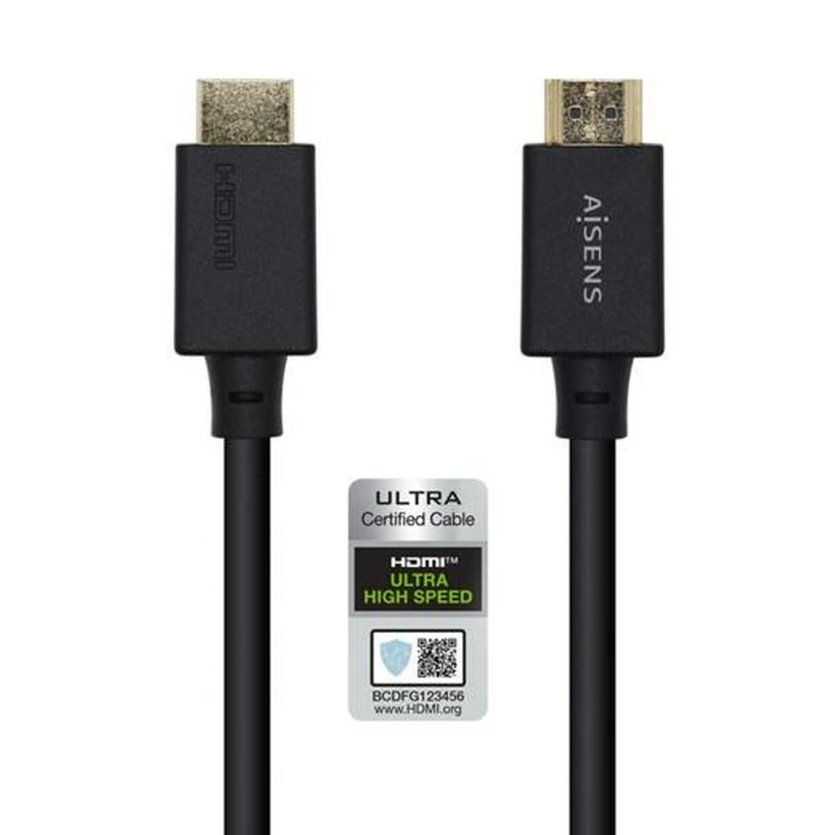 HDMI Aisens A150-0420 Қара 50 cm кабелі