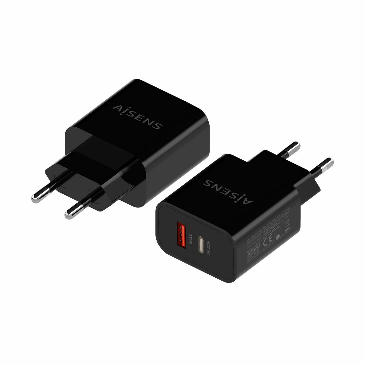 Network charger Aisens A110-0682 20 W Black (1 piece)-2