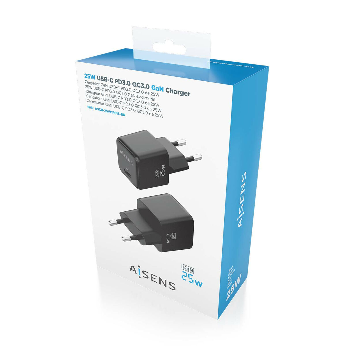 Network charger Aisens ASCH-25W1P013-BK 25 W Black (1 piece)-5