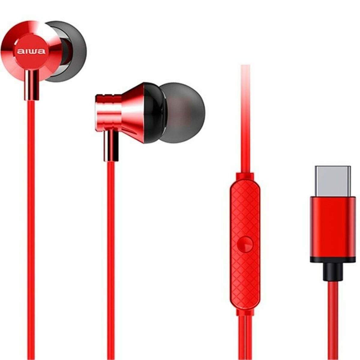 Наушники Aiwa ESTM-50USB-C/RD Красный-2