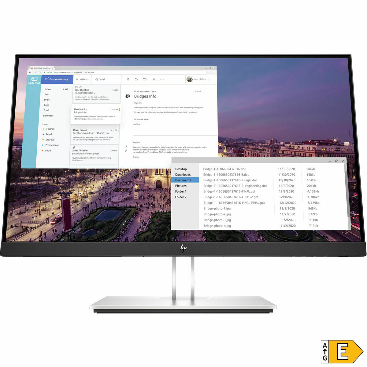 Монитор HP E23 G4 Full HD 100 Hz 50 - 60 Hz-3