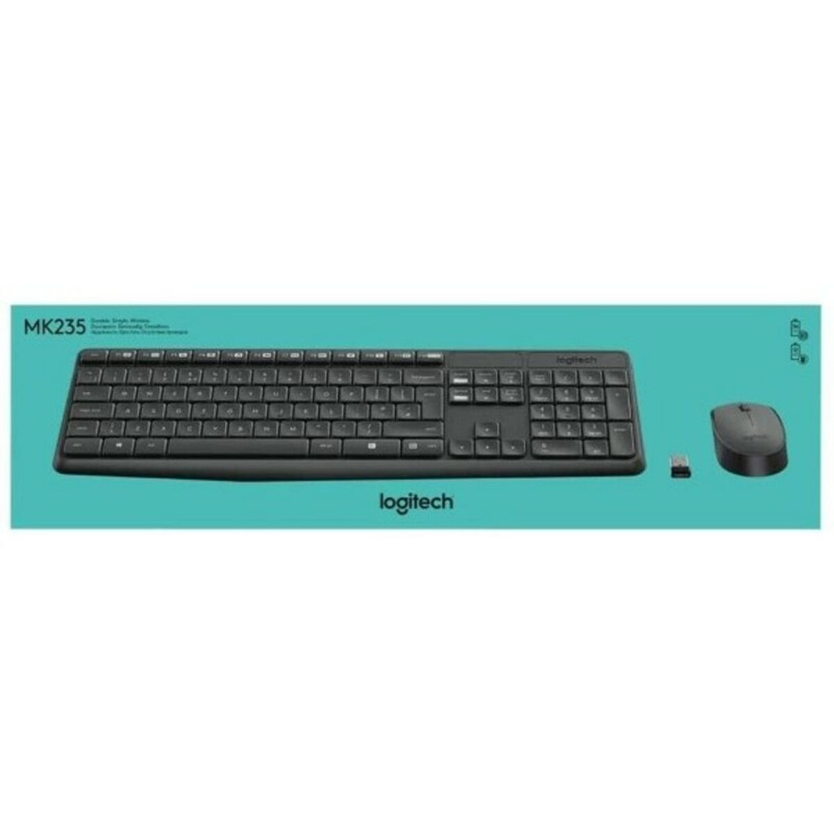 Клавиатура и беспроводная мышь Logitech 920-007919 Серый Испанская Qwerty QWERTY-2