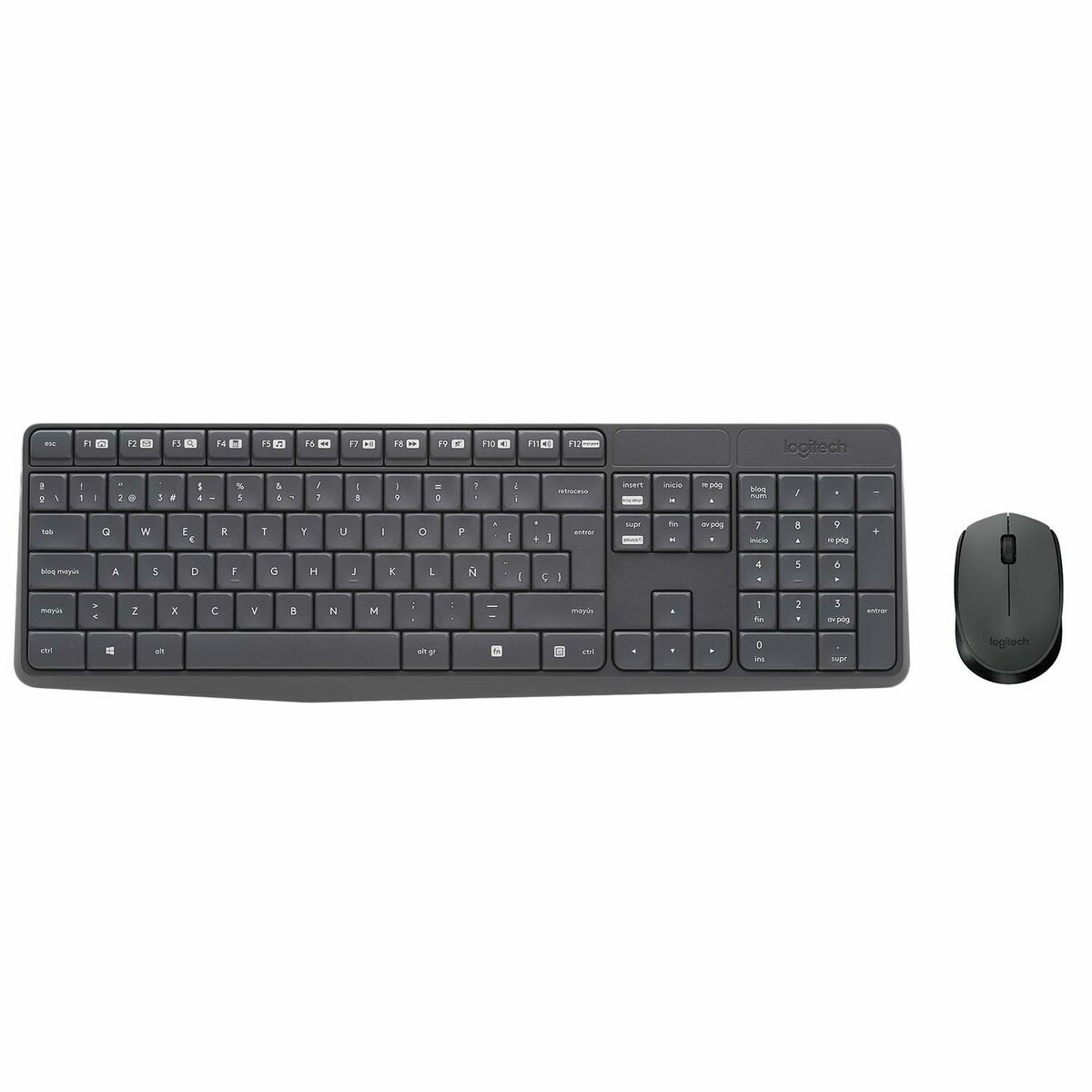 Клавиатура и беспроводная мышь Logitech 920-007919 Серый Испанская Qwerty QWERTY-3