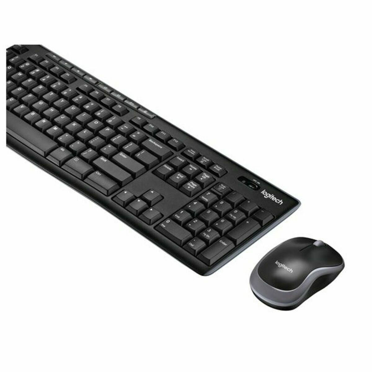 Клавиатура и беспроводная мышь Logitech 920-004513 Чёрный Испанская Qwerty QWERTY-3