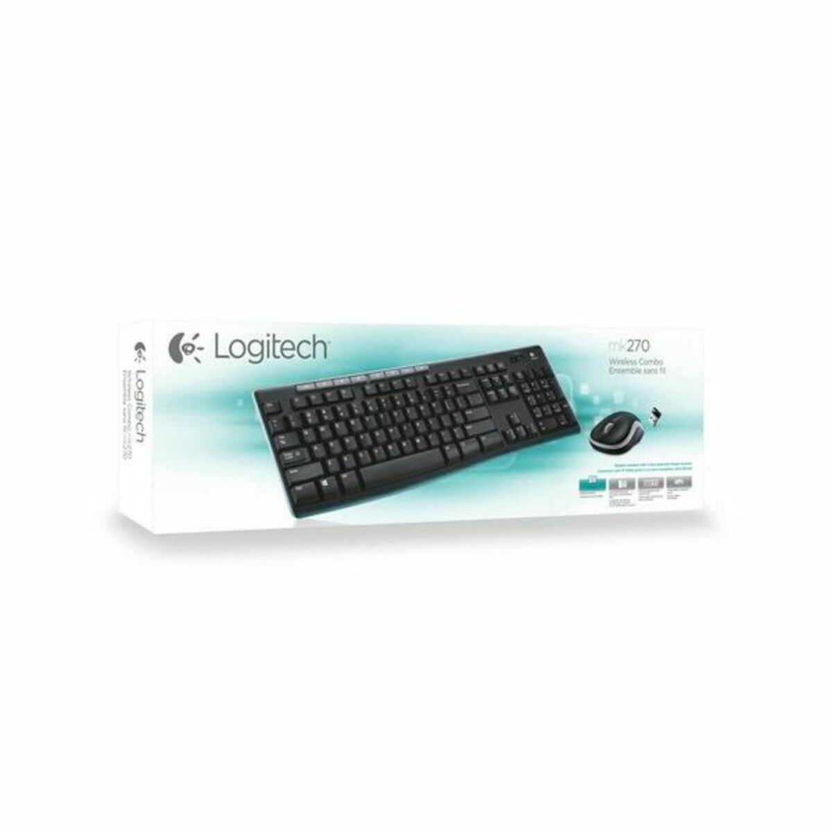 Клавиатура и беспроводная мышь Logitech 920-004513 Чёрный Испанская Qwerty QWERTY-6