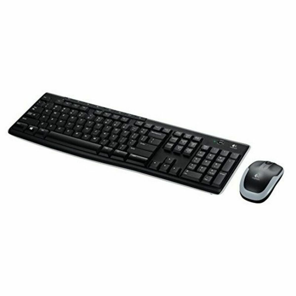 Клавиатура и беспроводная мышь Logitech 920-004513 Чёрный Испанская Qwerty QWERTY-7