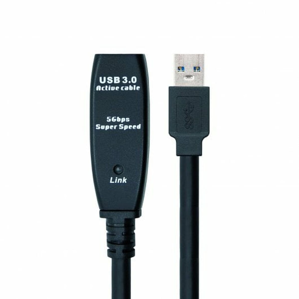 Удлинительный USB-кабель NANOCABLE 10.01.0312 Чёрный 10 m-2