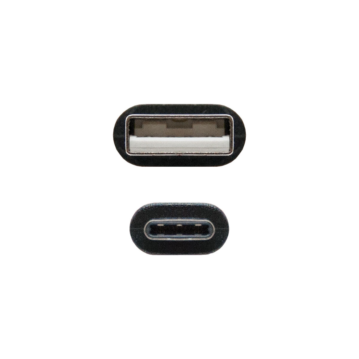 Кабель USB A — USB-C NANOCABLE USB 2.0, 1m Чёрный 1 m-3