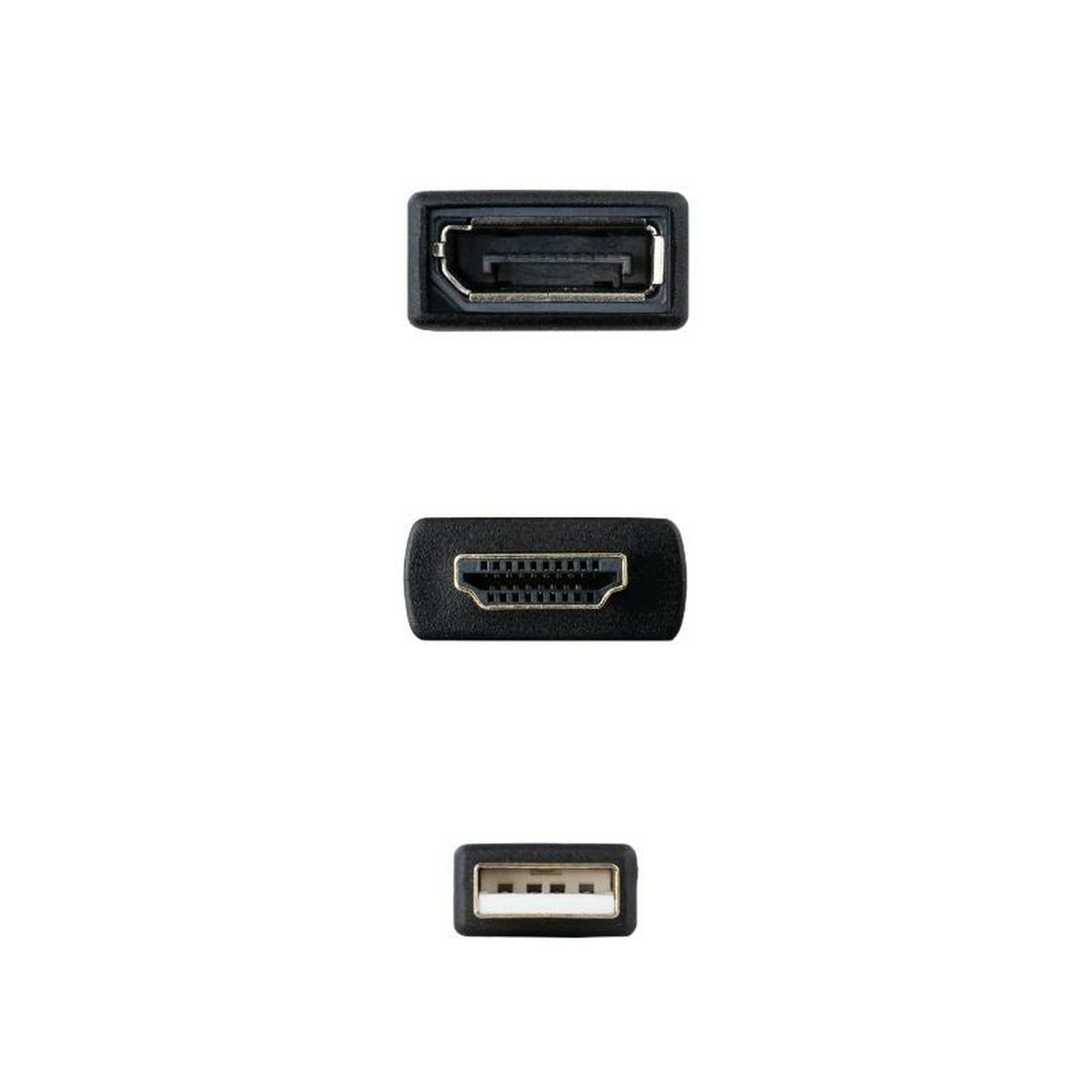 Кабель DisplayPort на HDMI NANOCABLE 10.16.0205 Чёрный 20 cm 4K Ultra HD-2