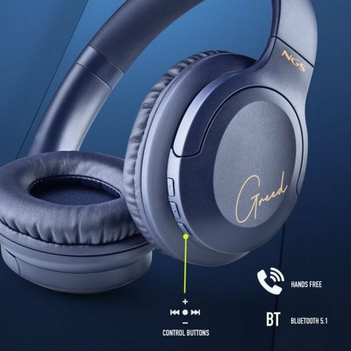 Наушники с микрофоном NGS ARTICAGREEDBLUE Синий-4