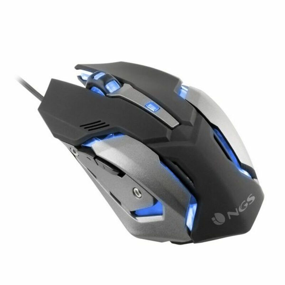 Игровая мышь со светодиодами NGS GMX-100 USB 2400 Черный/Серый-2