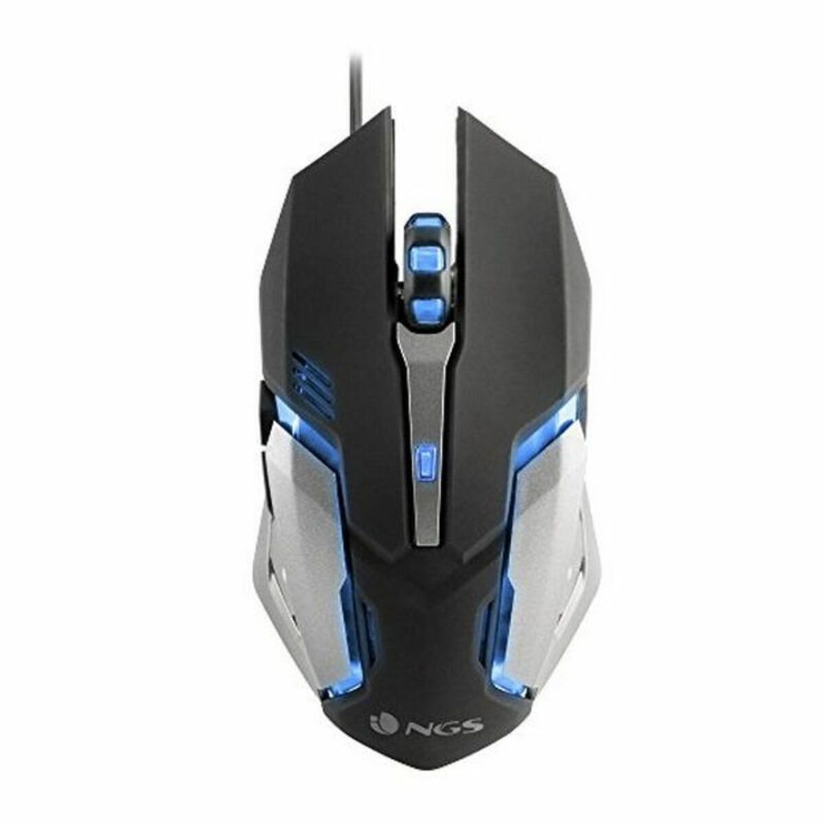 Игровая мышь со светодиодами NGS GMX-100 USB 2400 Черный/Серый-3