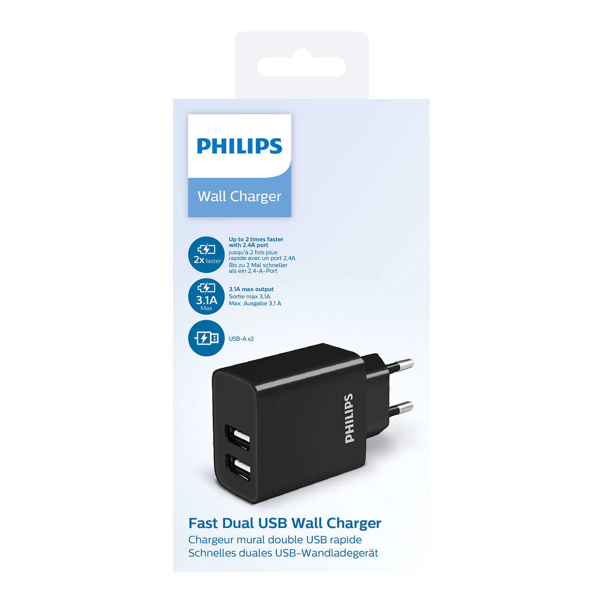 Philips DLP2610/12 15 W Mains Charger Black (1 piece)-2