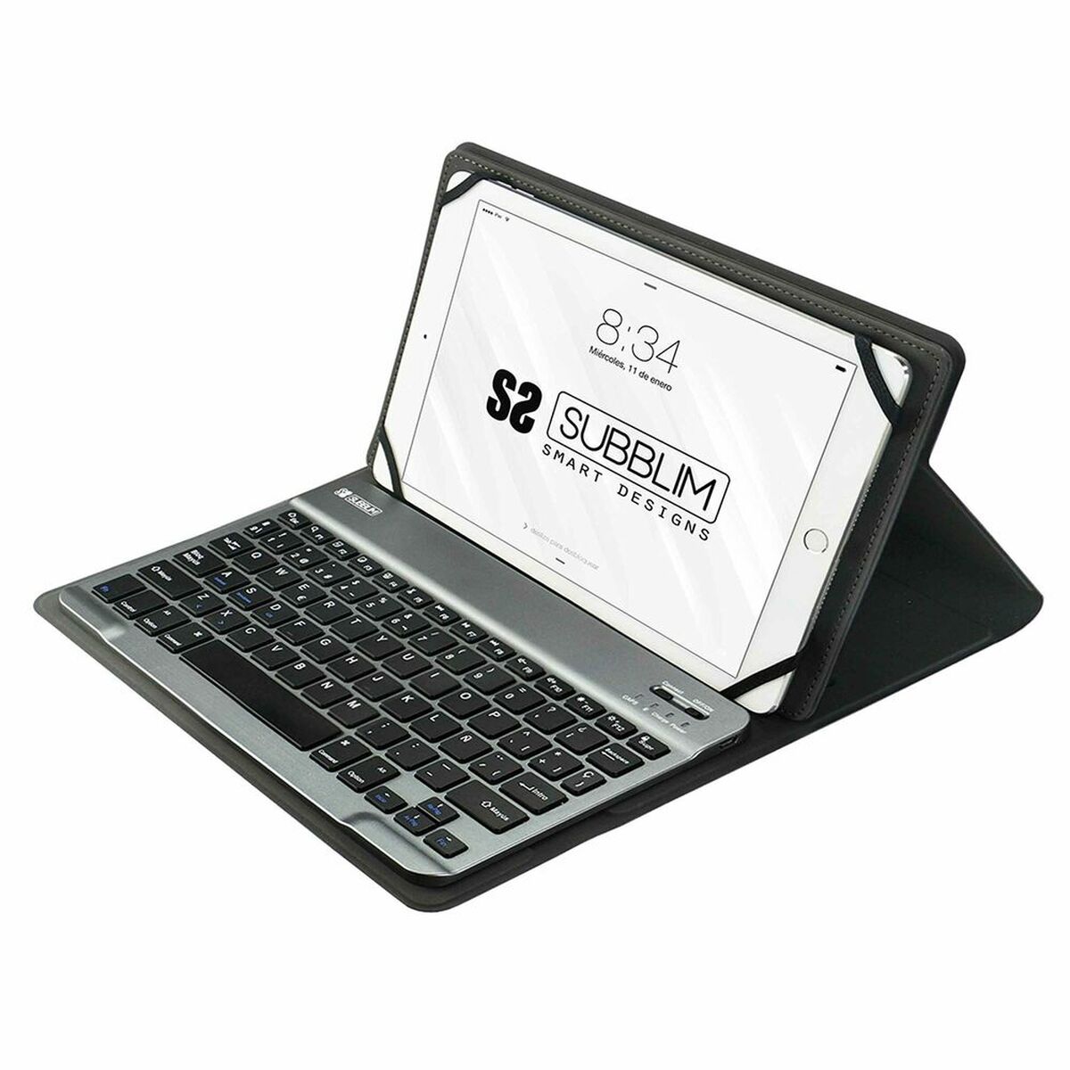 Чехол для планшета с клавиатурой Subblim SUB-KT2-BT0002 Серый Испанская Qwerty Bluetooth-2